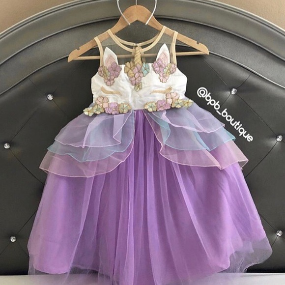 unicorn dress with headband